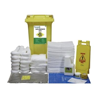 Tusorb YDK-08 Yağ ve Yakıt Döküntü Kiti 360 Litre (Tekerlekli Konteyner)